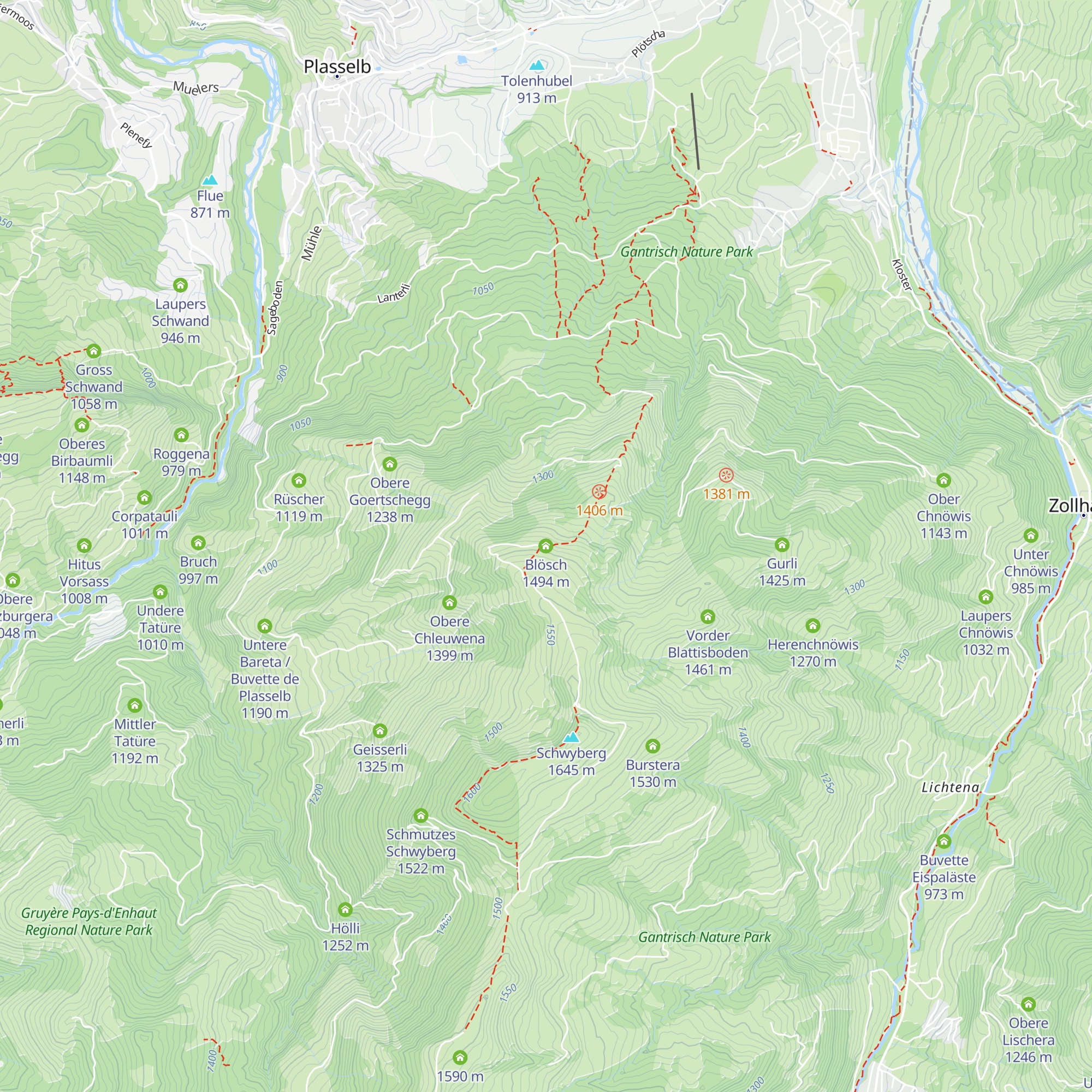 Blösch map
