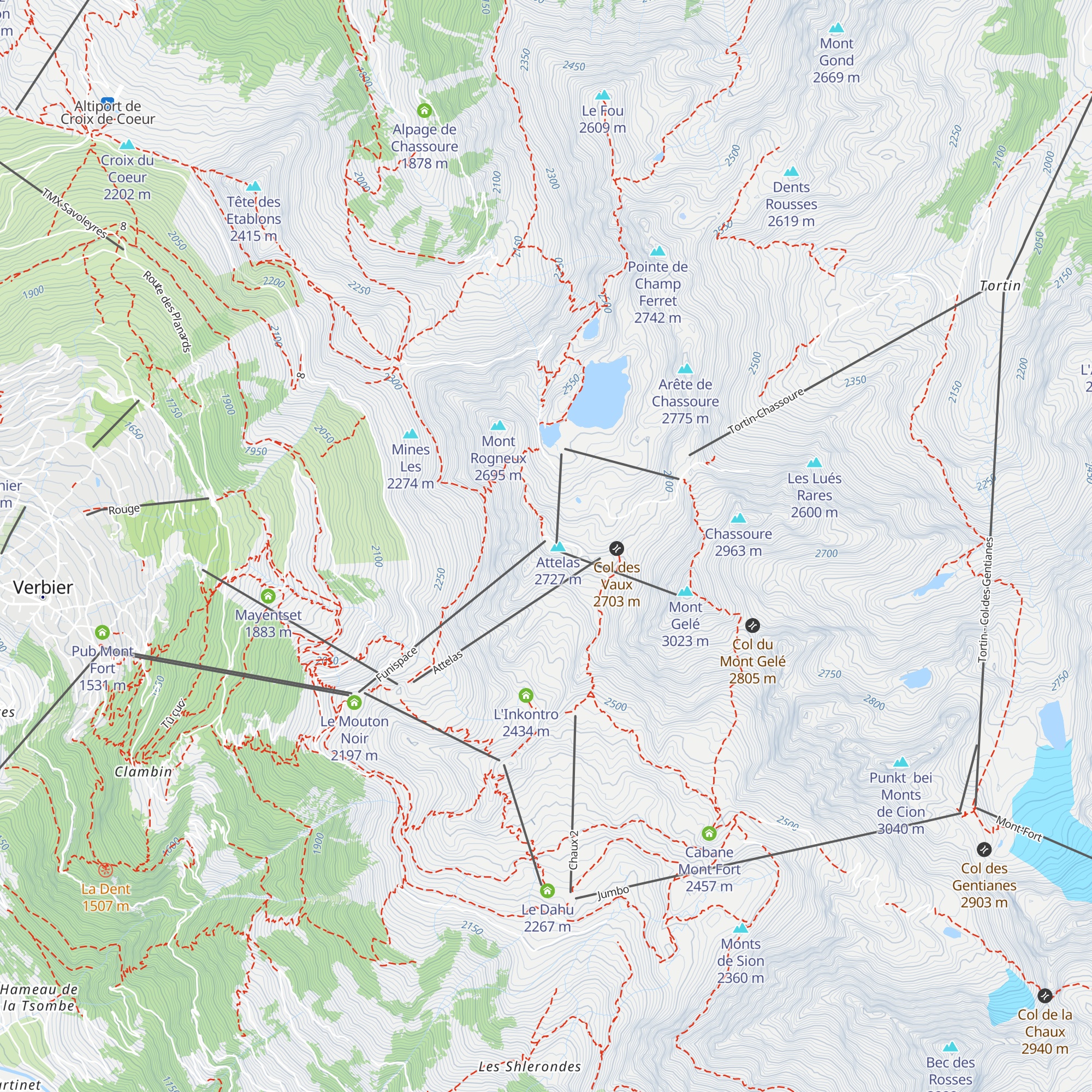L'Olympique map