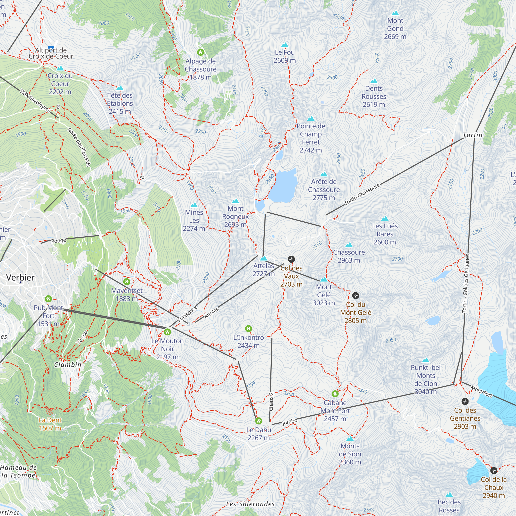 L'Olympique map