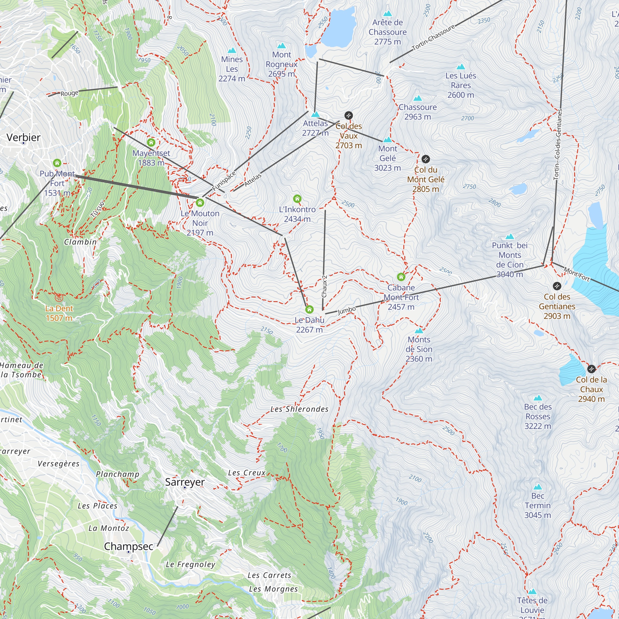 Le Dahu map