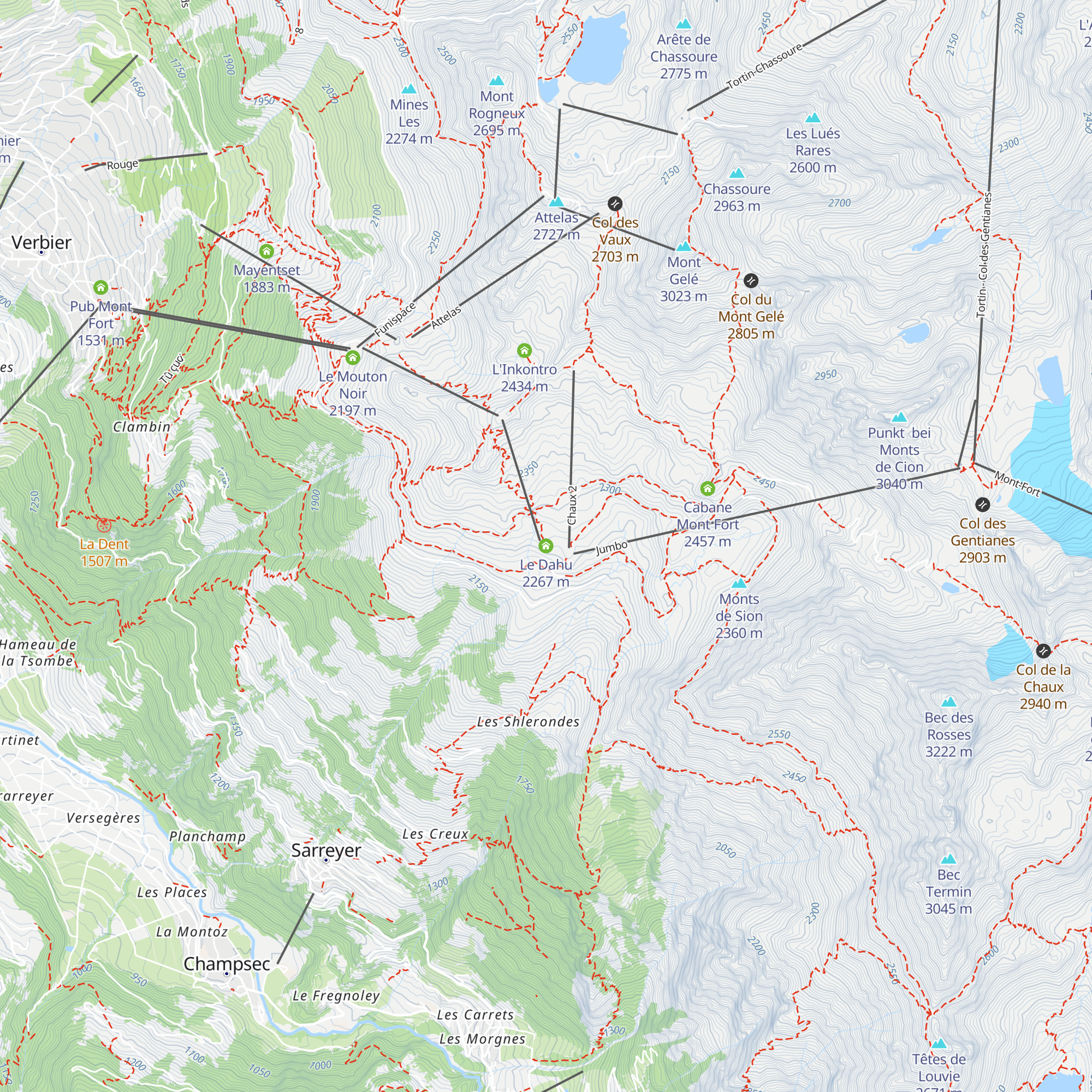 Le Dahu map