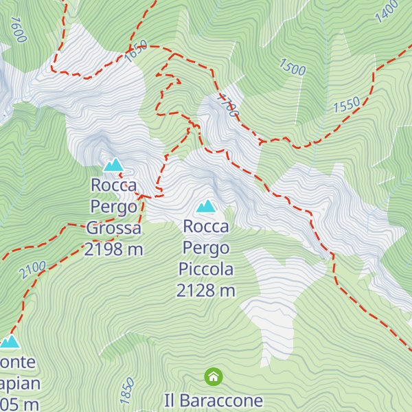 Map of Rocca Pergo Piccola