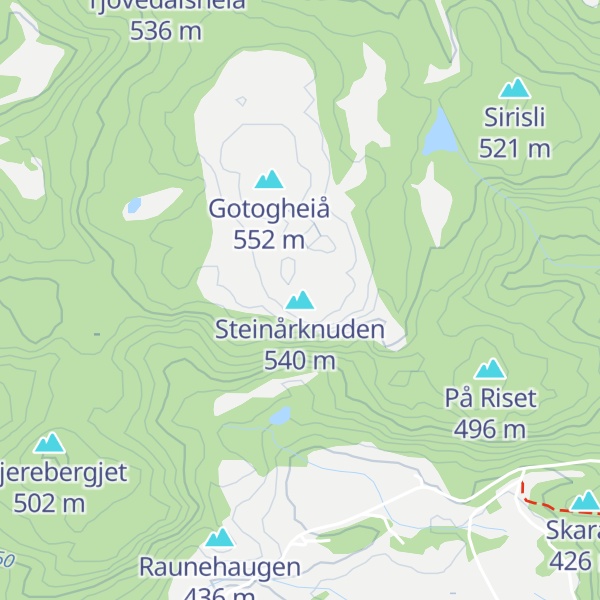 Map of Steinårknuden