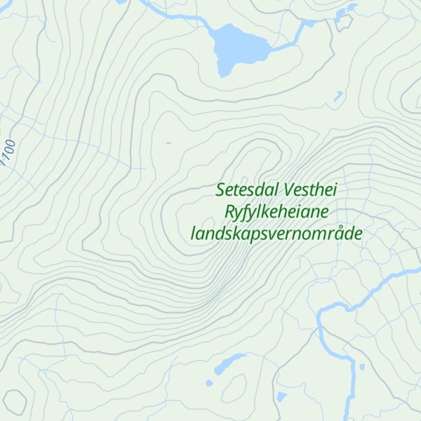 Map of Hestebeitfjellet