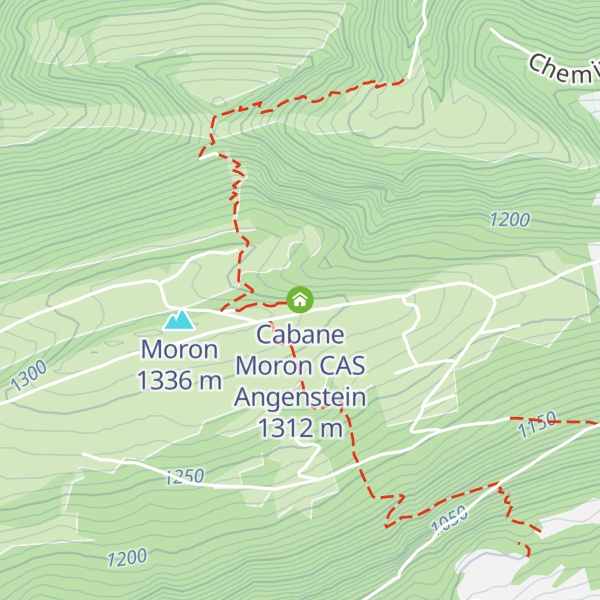 Map of Cabane Moron CAS Angenstein