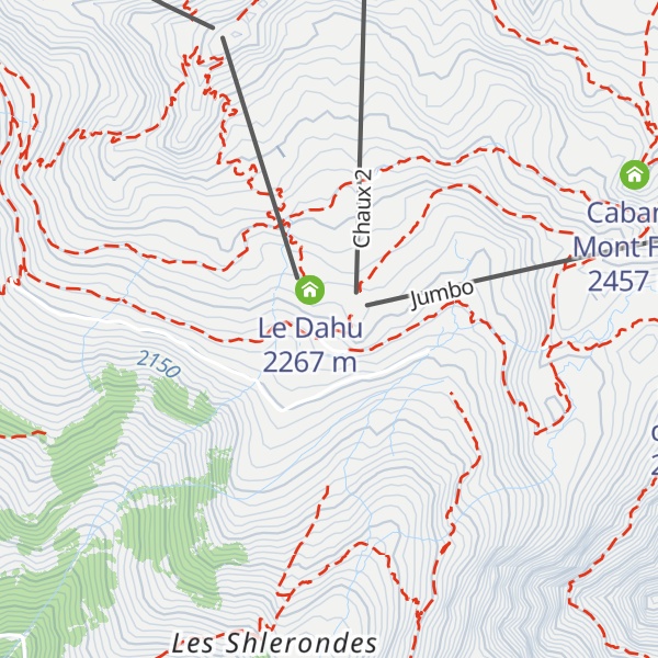 Map of Chalet d'Alpage de la Chaux