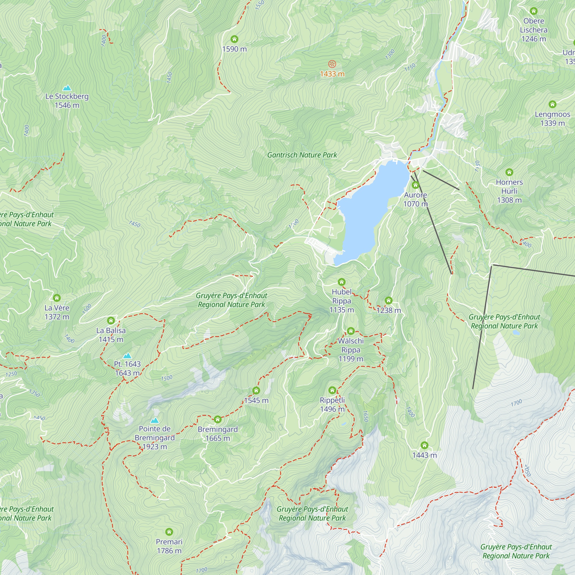 Ahorne map
