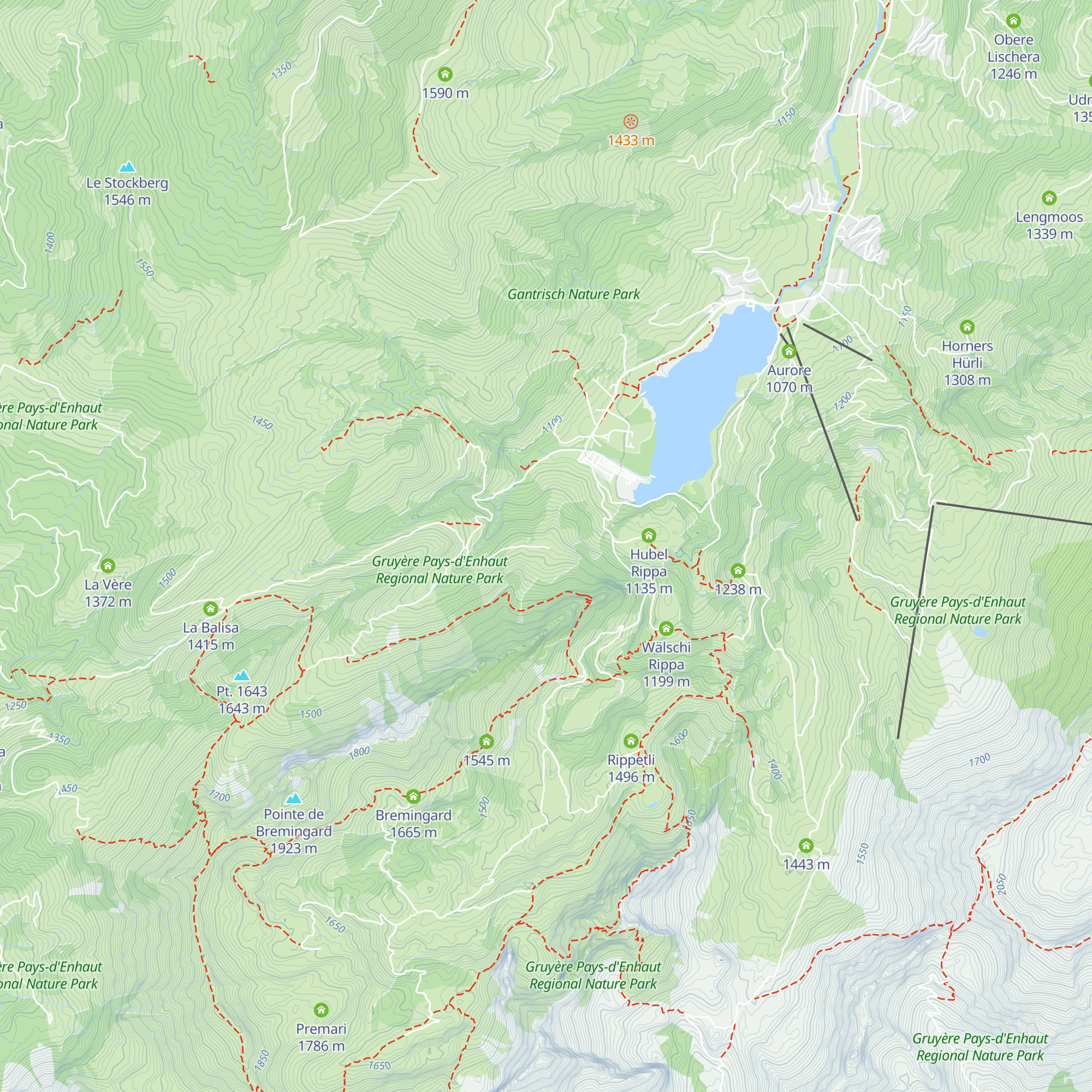 Ahorne map