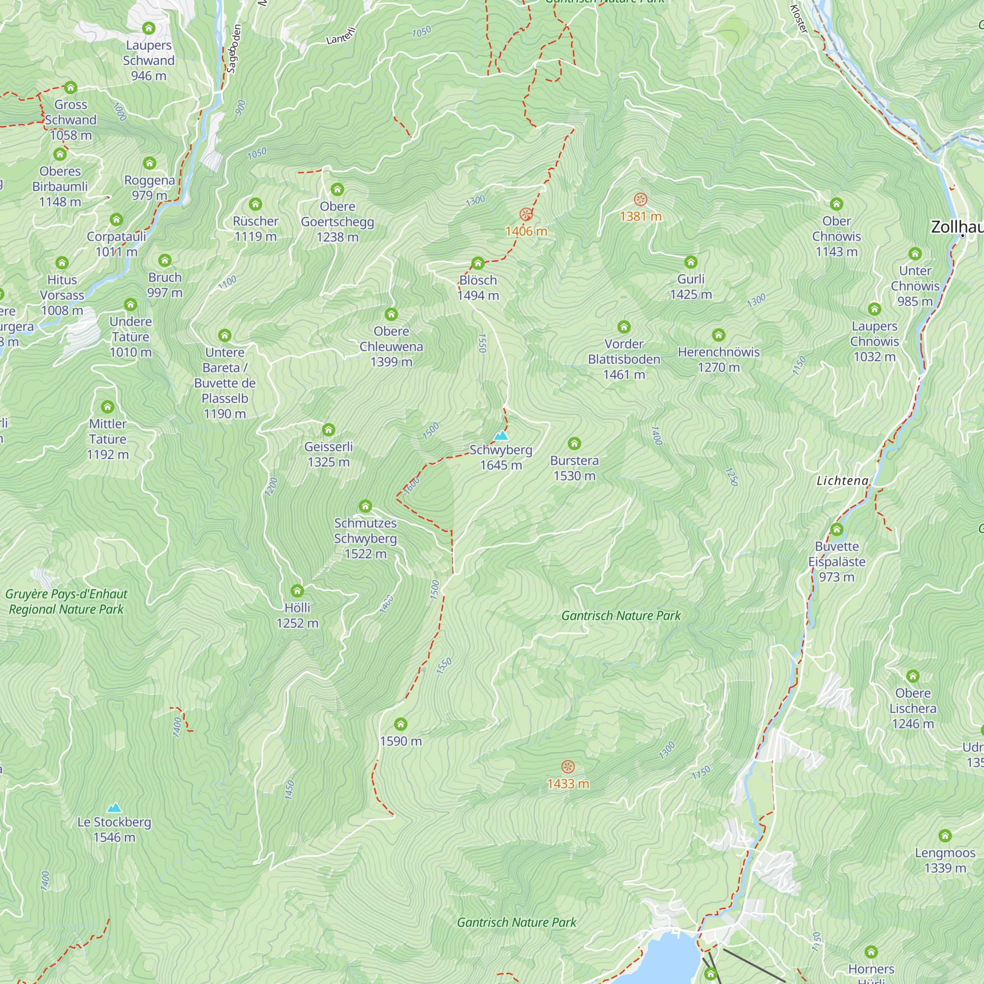 Kollys Schwyberg map