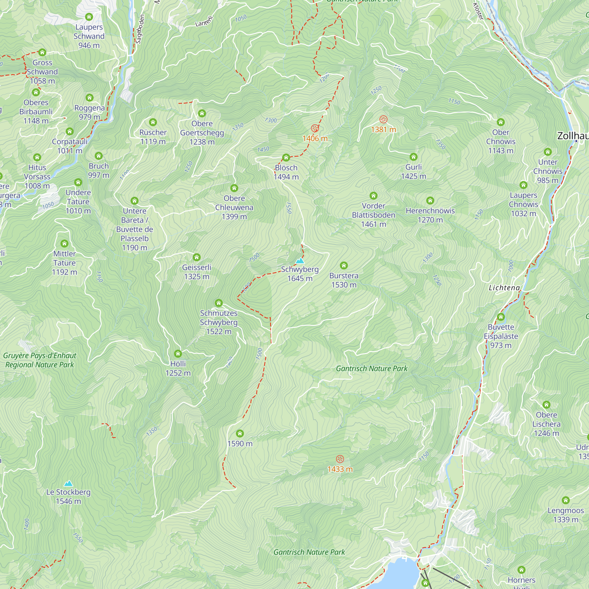 Kollys Schwyberg map