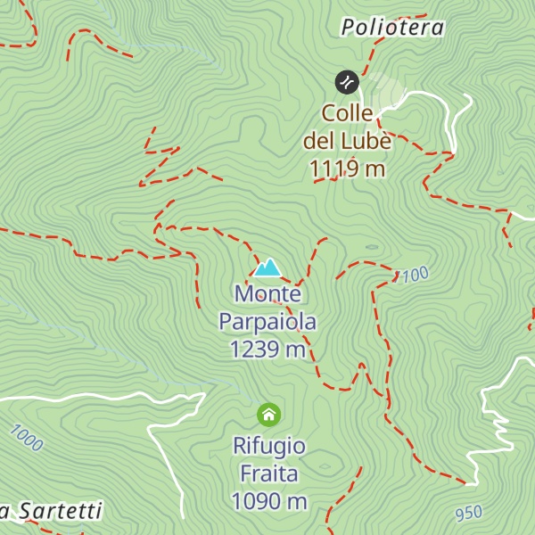 Map of Monte Parpaiola