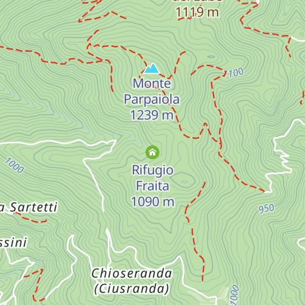 Map of Rifugio Fraita