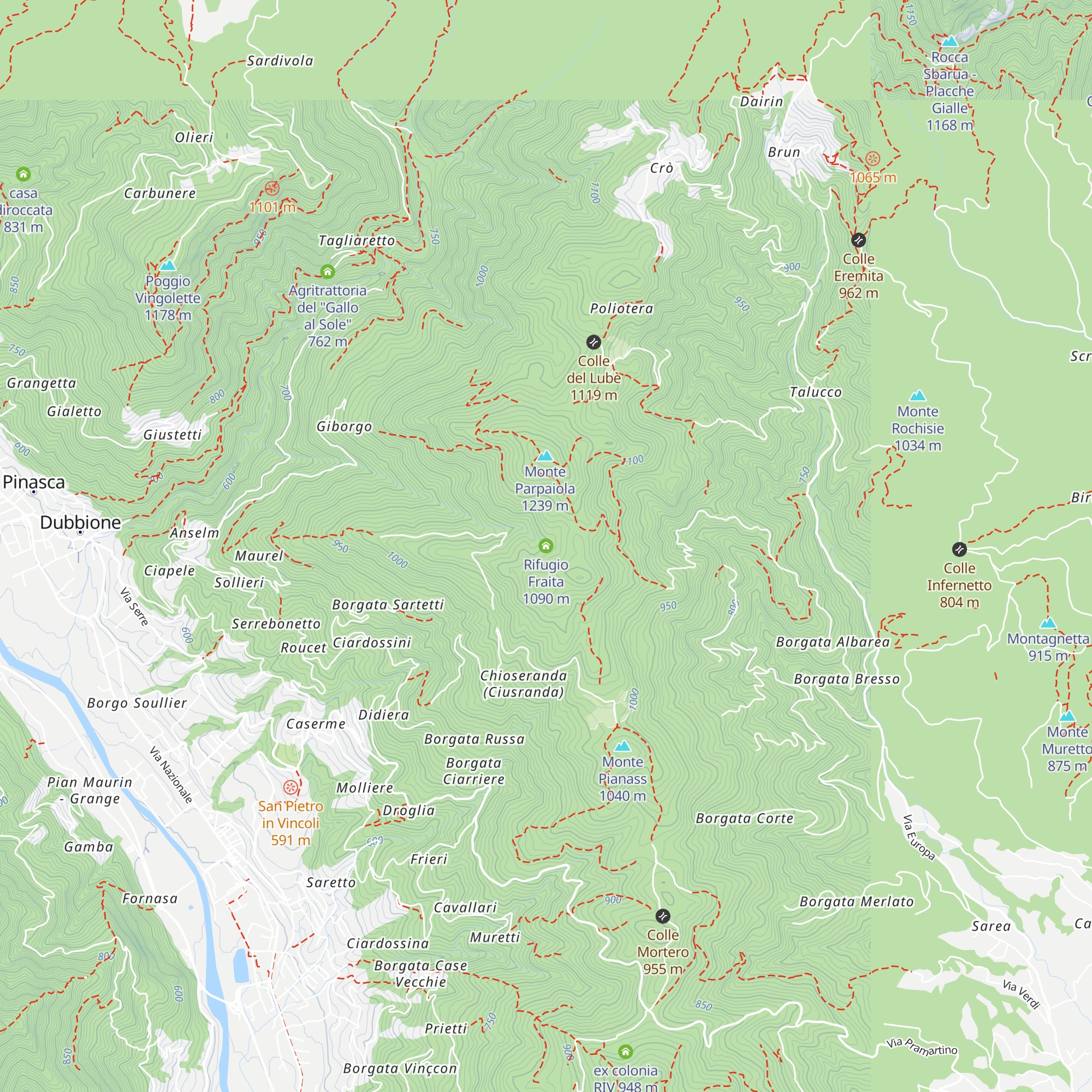 Rifugio Fraita map