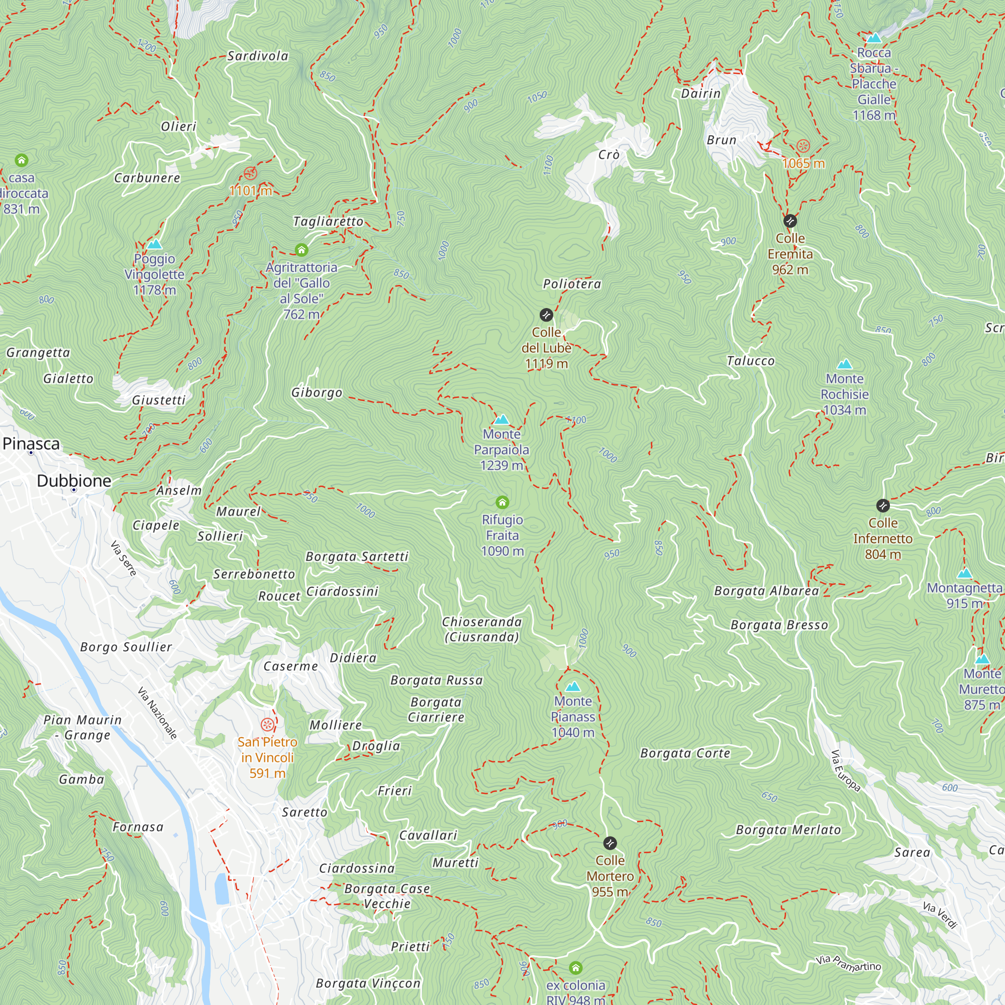 Rifugio Fraita map
