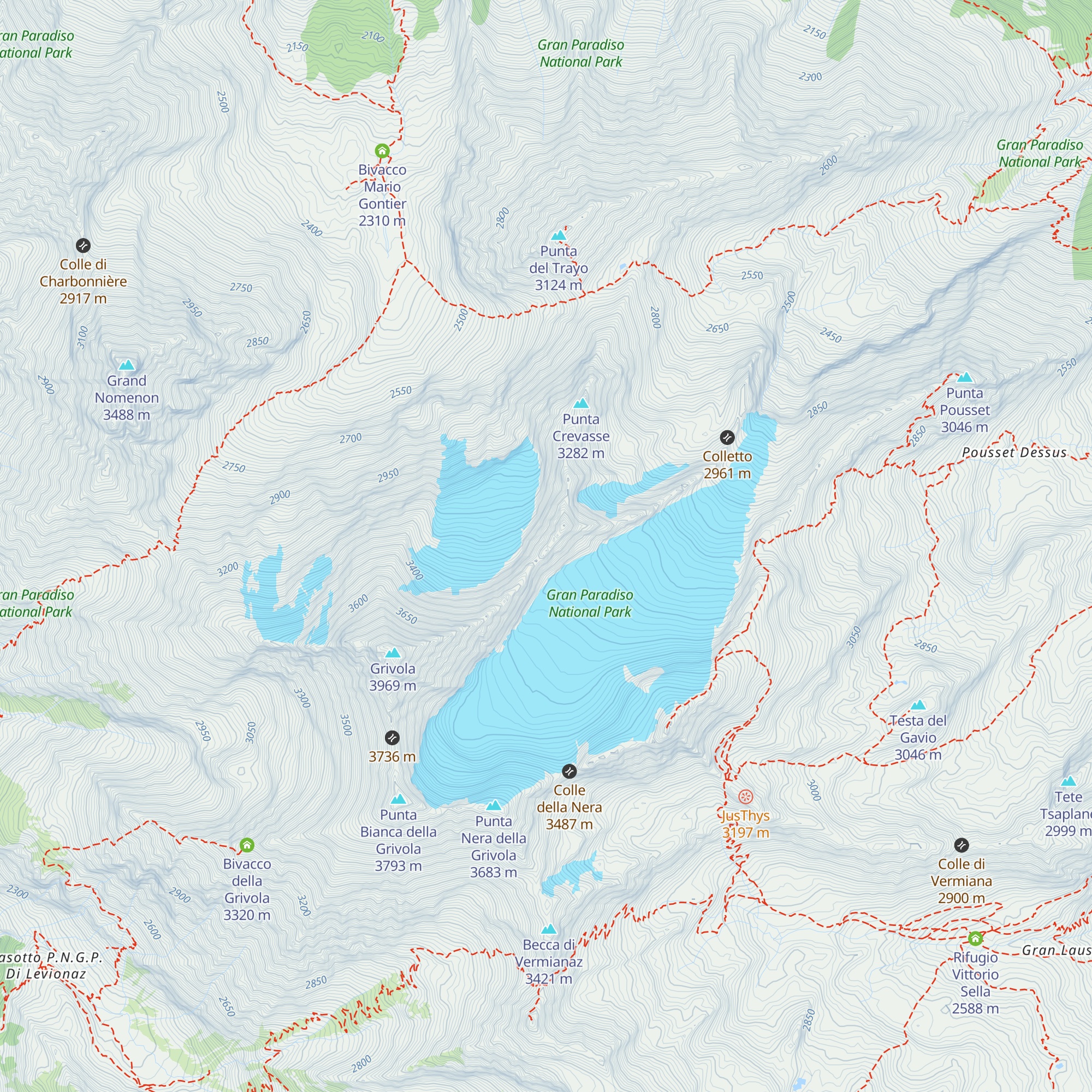 Bivacco Mario Balzola map
