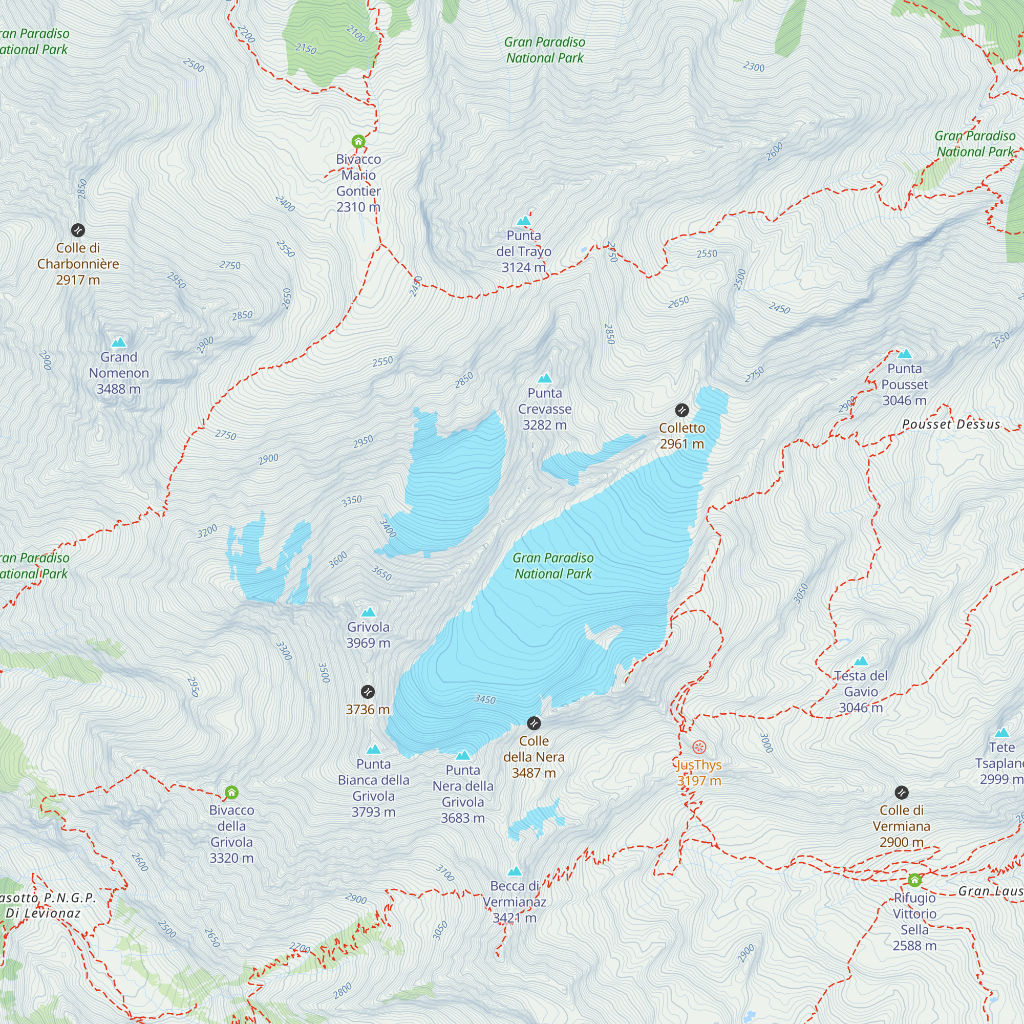 Bivacco Mario Balzola map