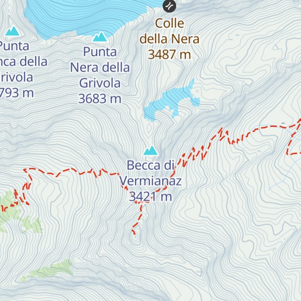 Map of Becca di Vermianaz