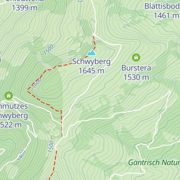 Map of Vorder Hohi Schwyberg