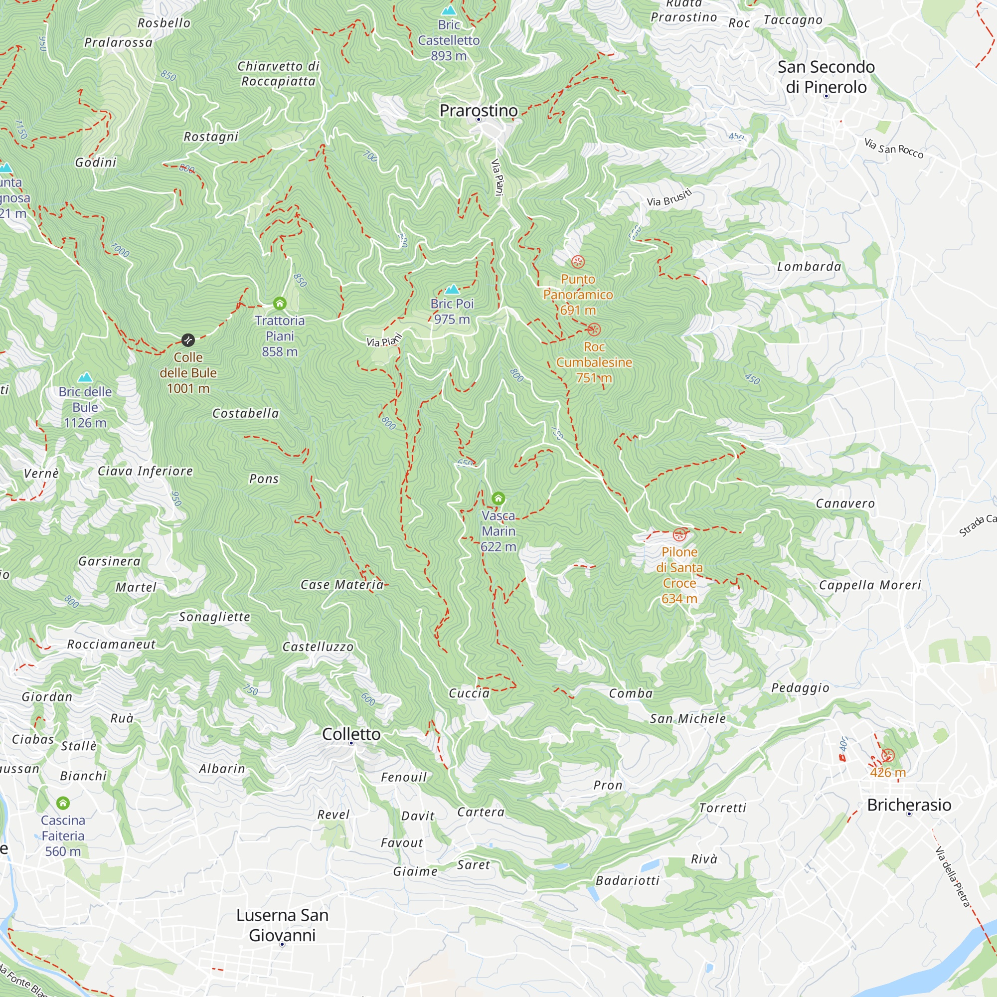 Vasca Marin map