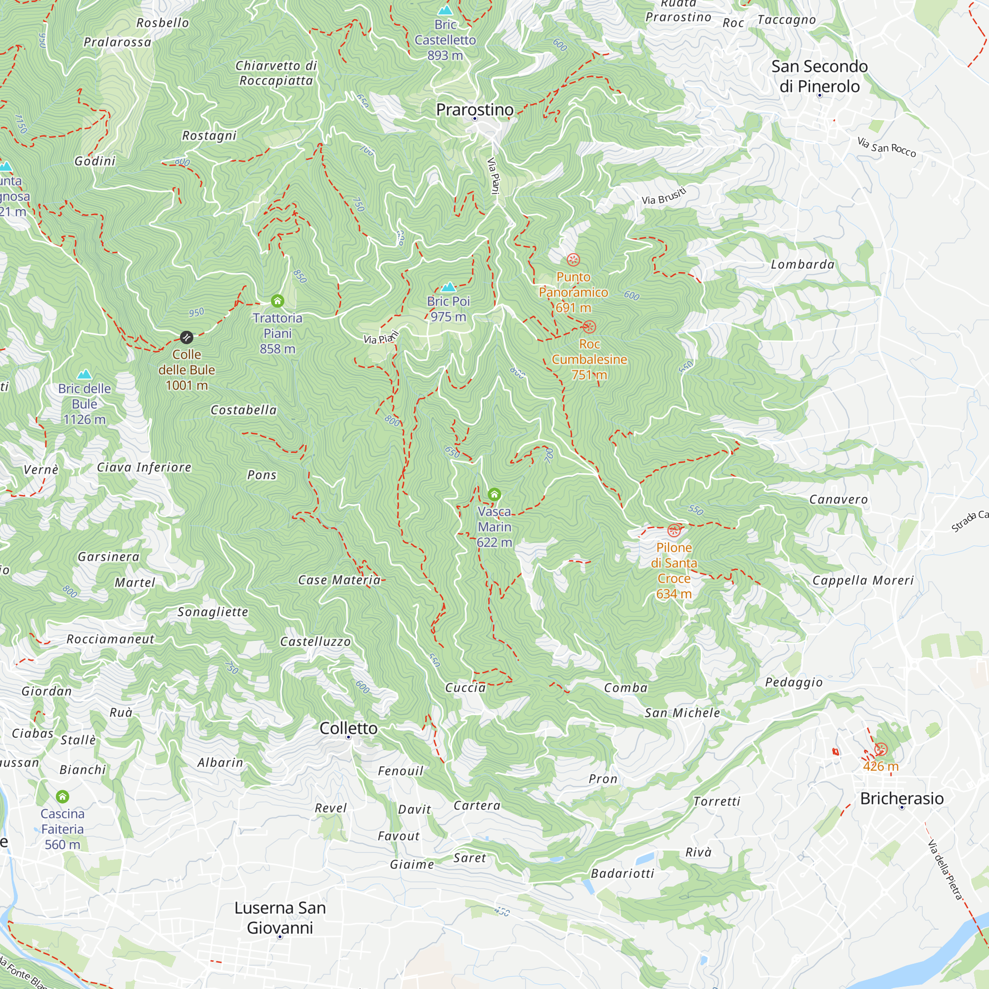 Vasca Marin map