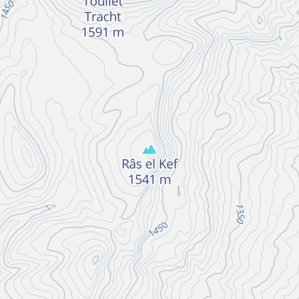 Map of Râs el Kef