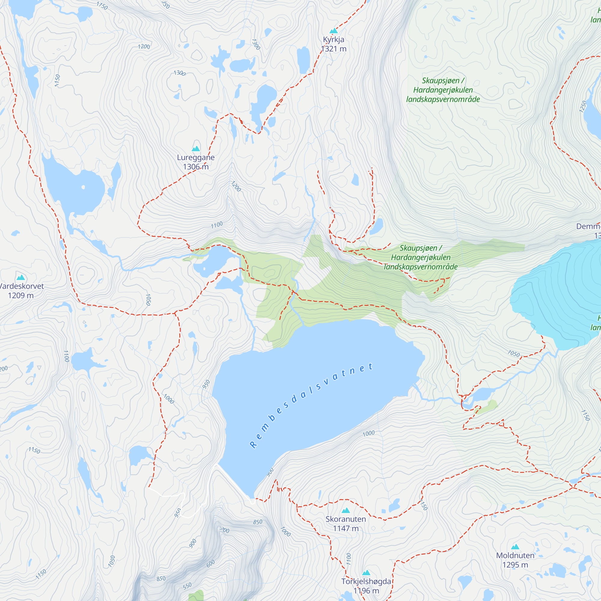 Rembesdalseter map