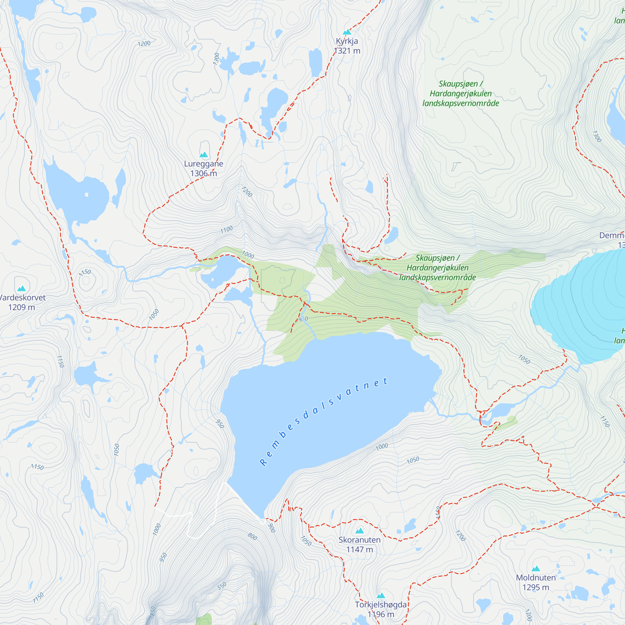 Rembesdalseter map
