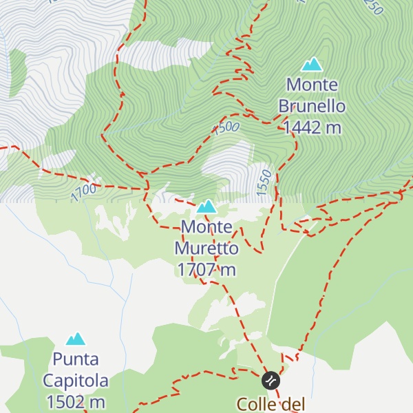 Map of Monte Muretto