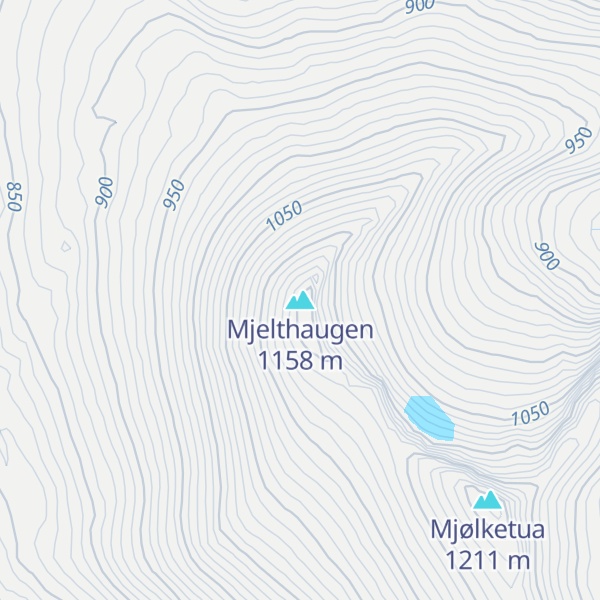 Map of Mjelthaugen