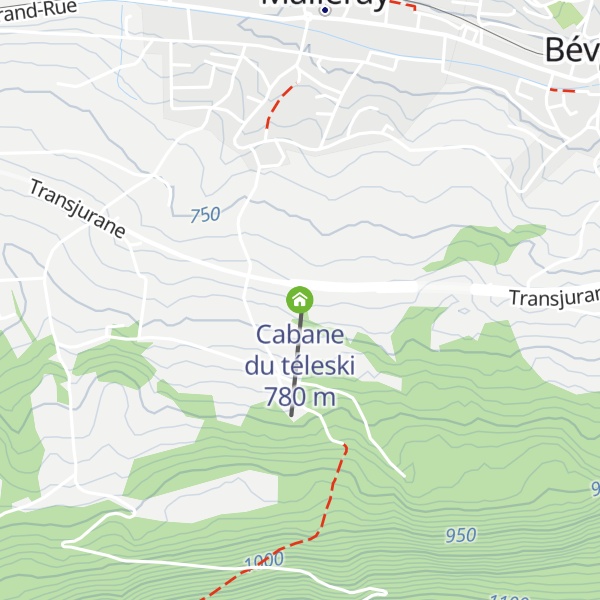 Map of Cabane du téleski