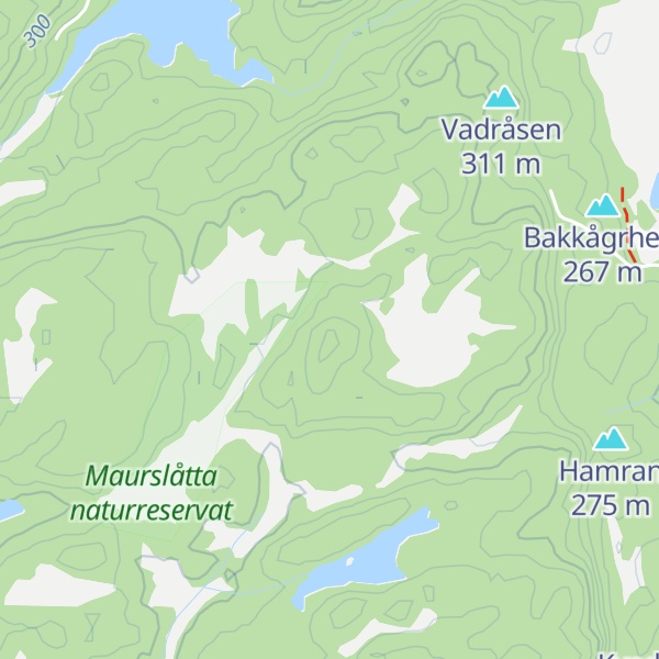 Map of Snødalsheia