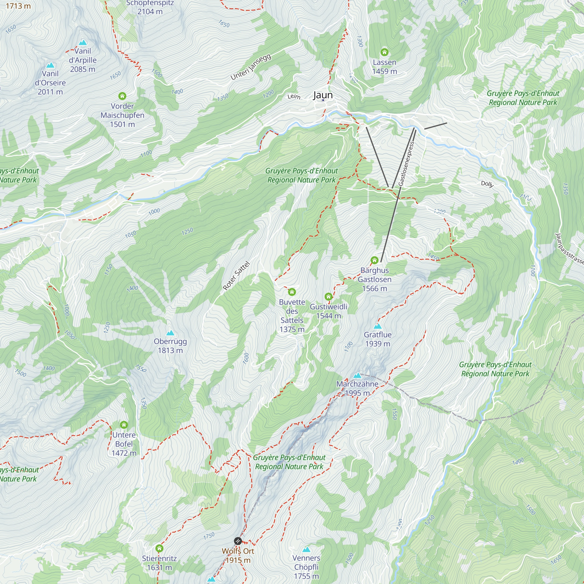 Buvette des Sattels map