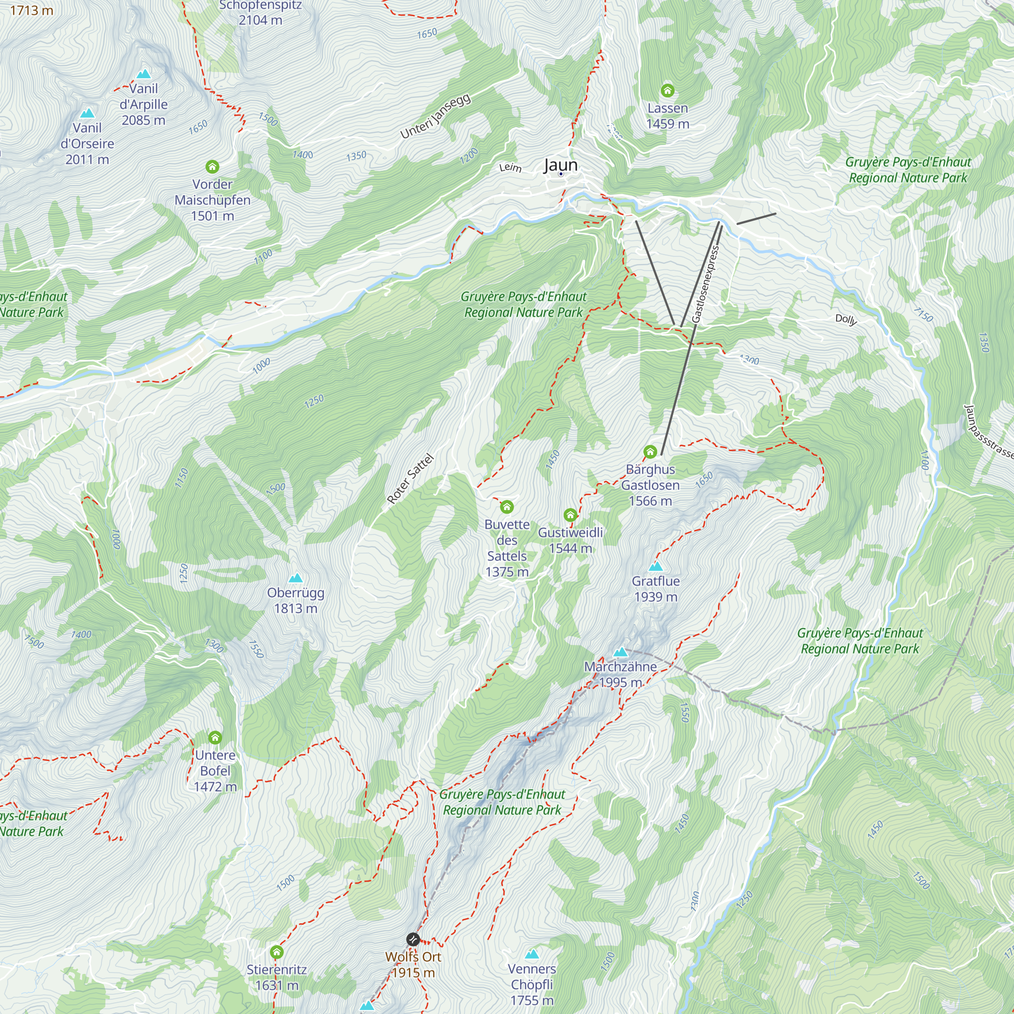 Buvette des Sattels map