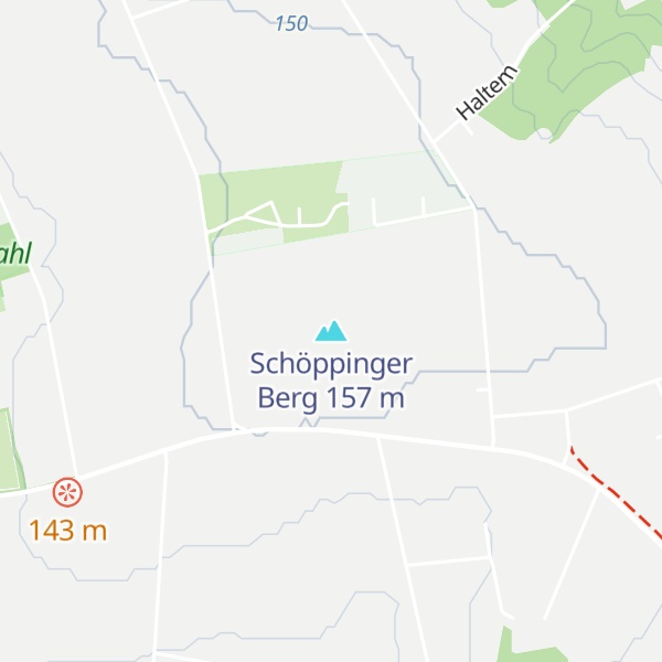 Map of Schöppinger Berg