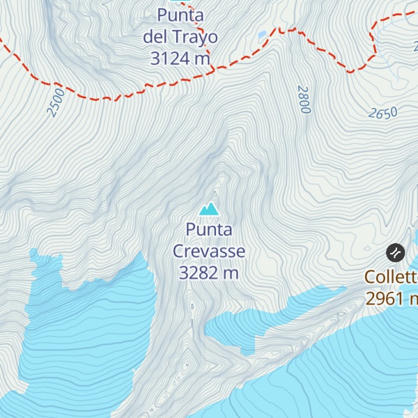 Map of Punta Crevasse