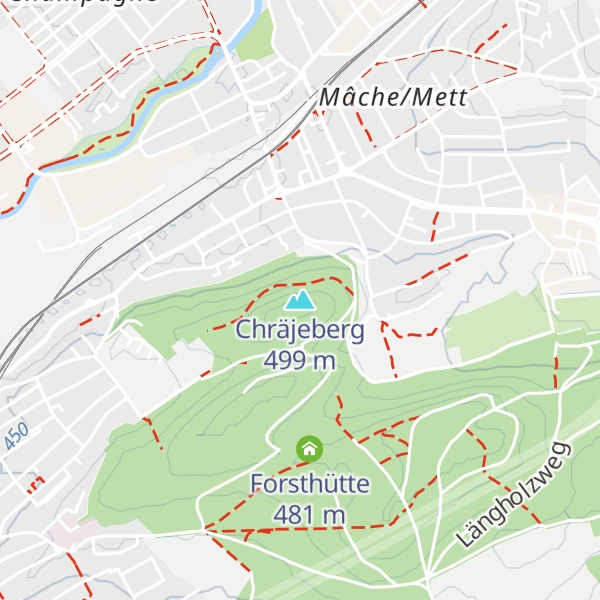 Map of Chräjeberg