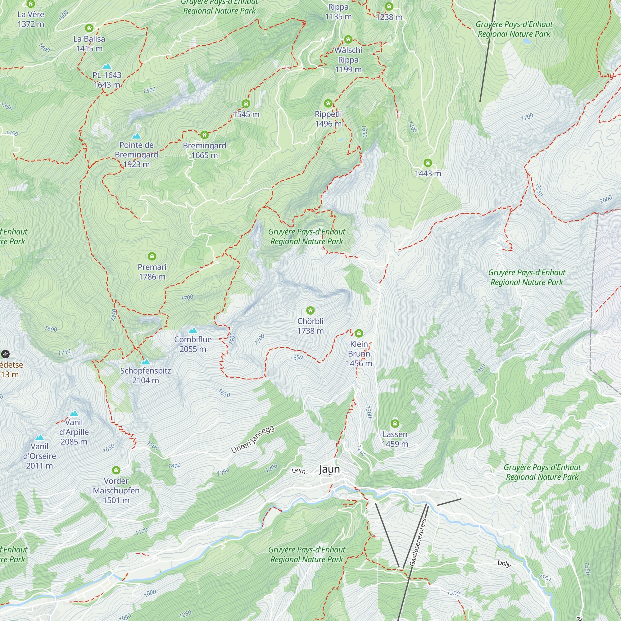 Chörbli map