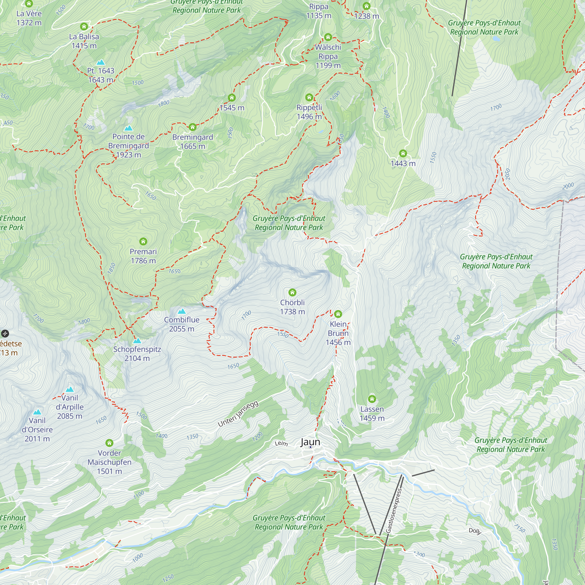 Chörbli map