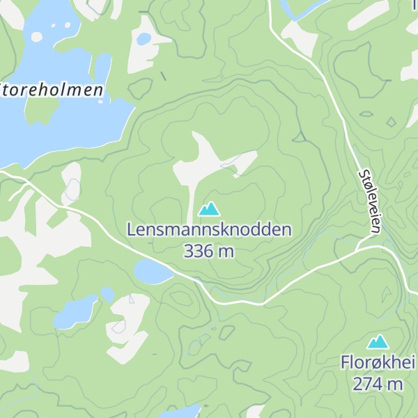 Map of Lensmannsknodden