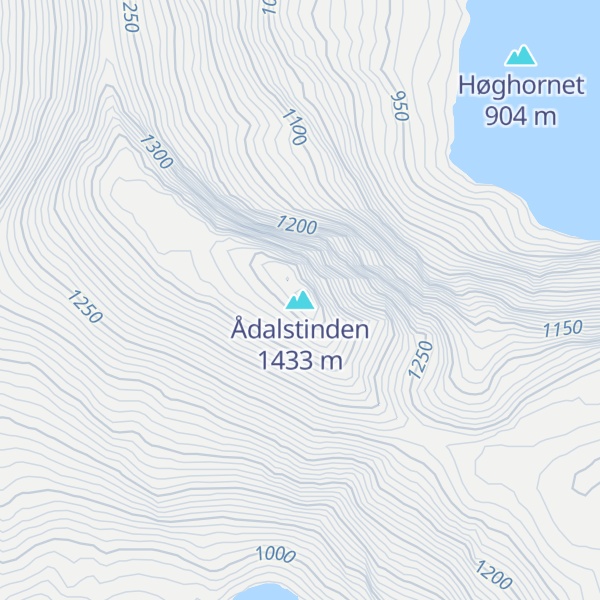 Map of Ådalstinden