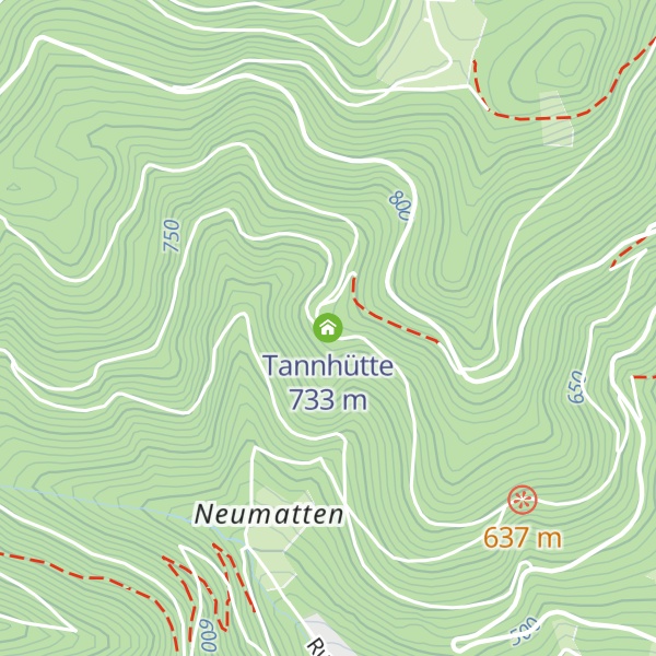 Map of Tannhütte