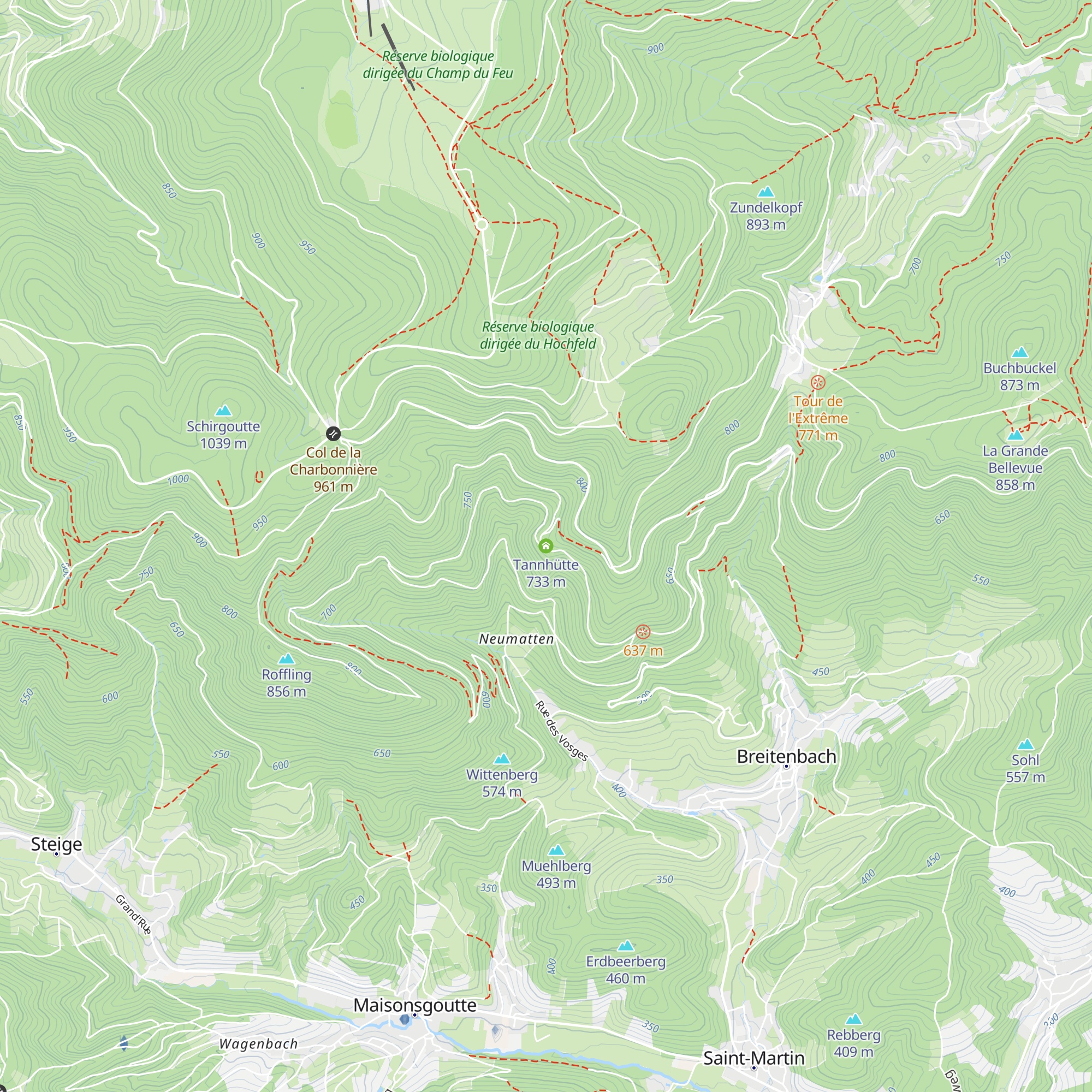 Tannhütte map