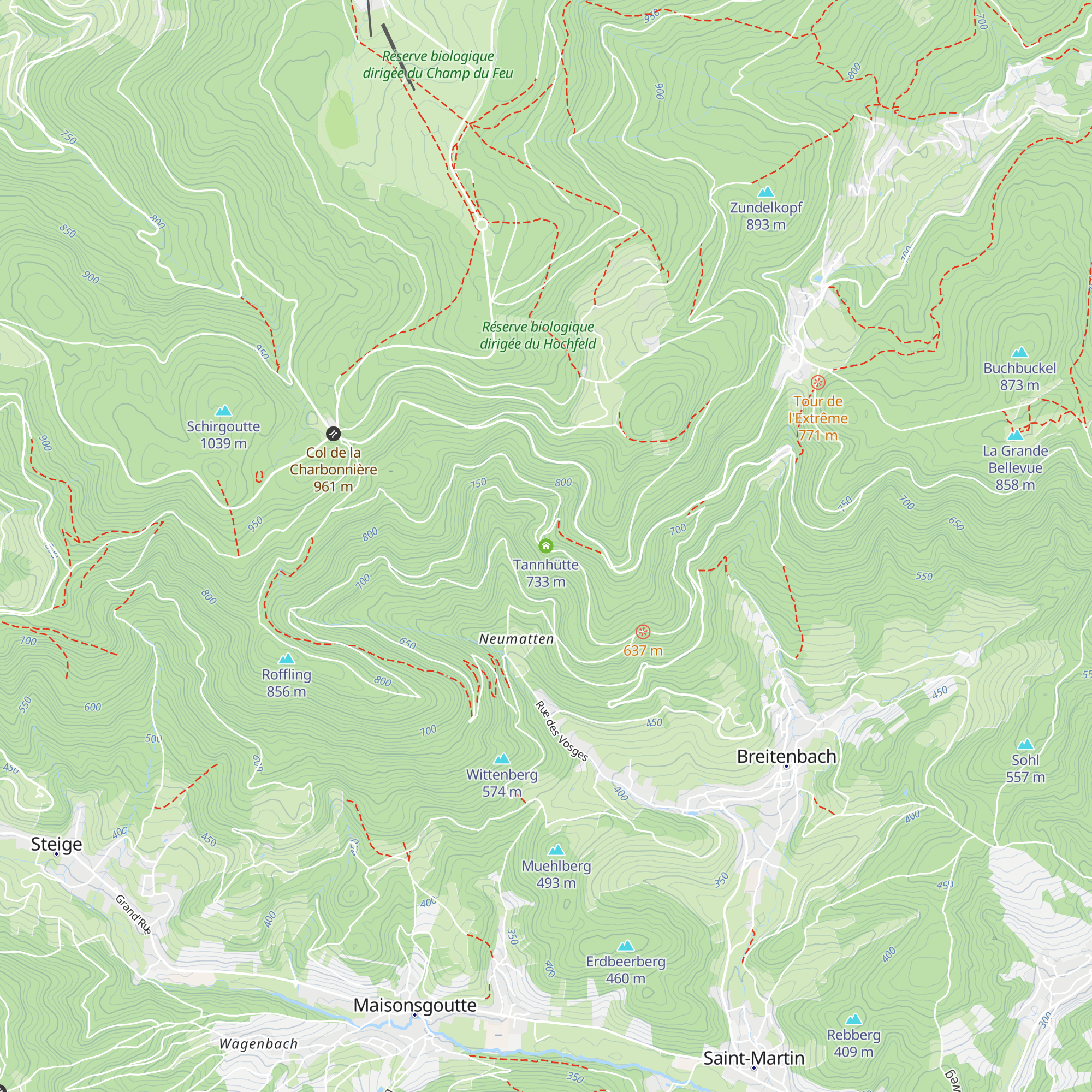 Tannhütte map