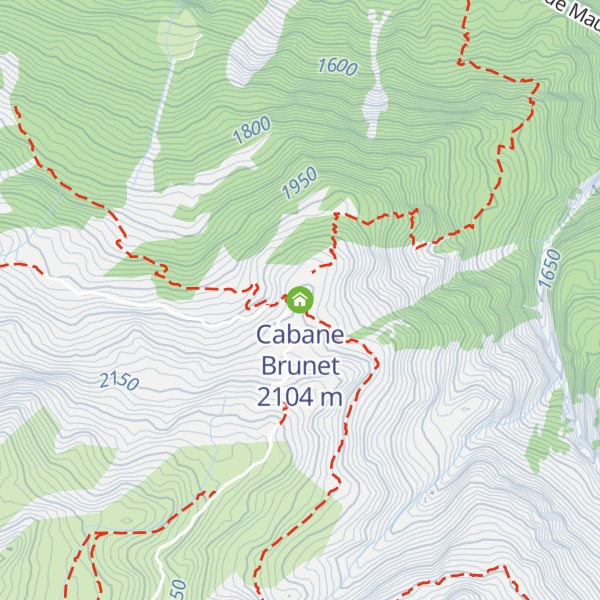 Map of Cabane Brunet