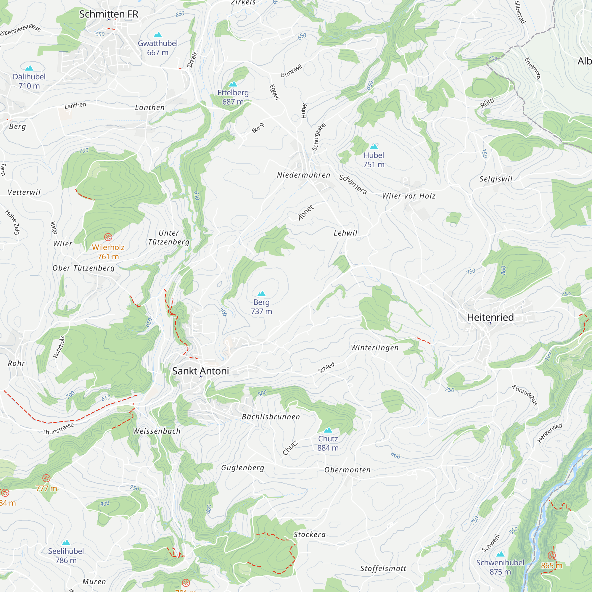 Hüttenacher map