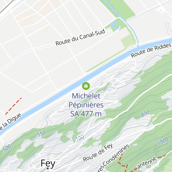 Map of Michelet Pépinières SA