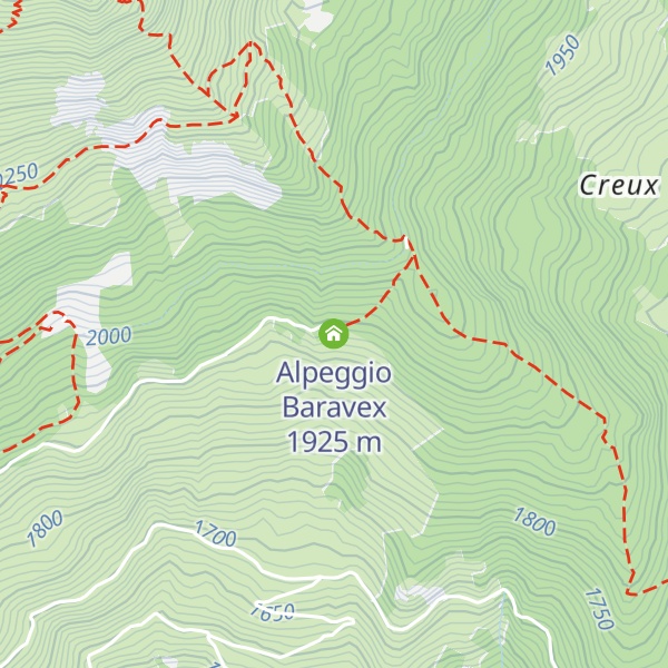 Map of Alpeggio Baravex
