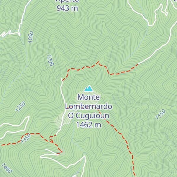 Map of Monte Lombernardo O Cuguioun