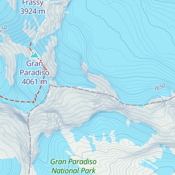Map of Cresta Gastaldi