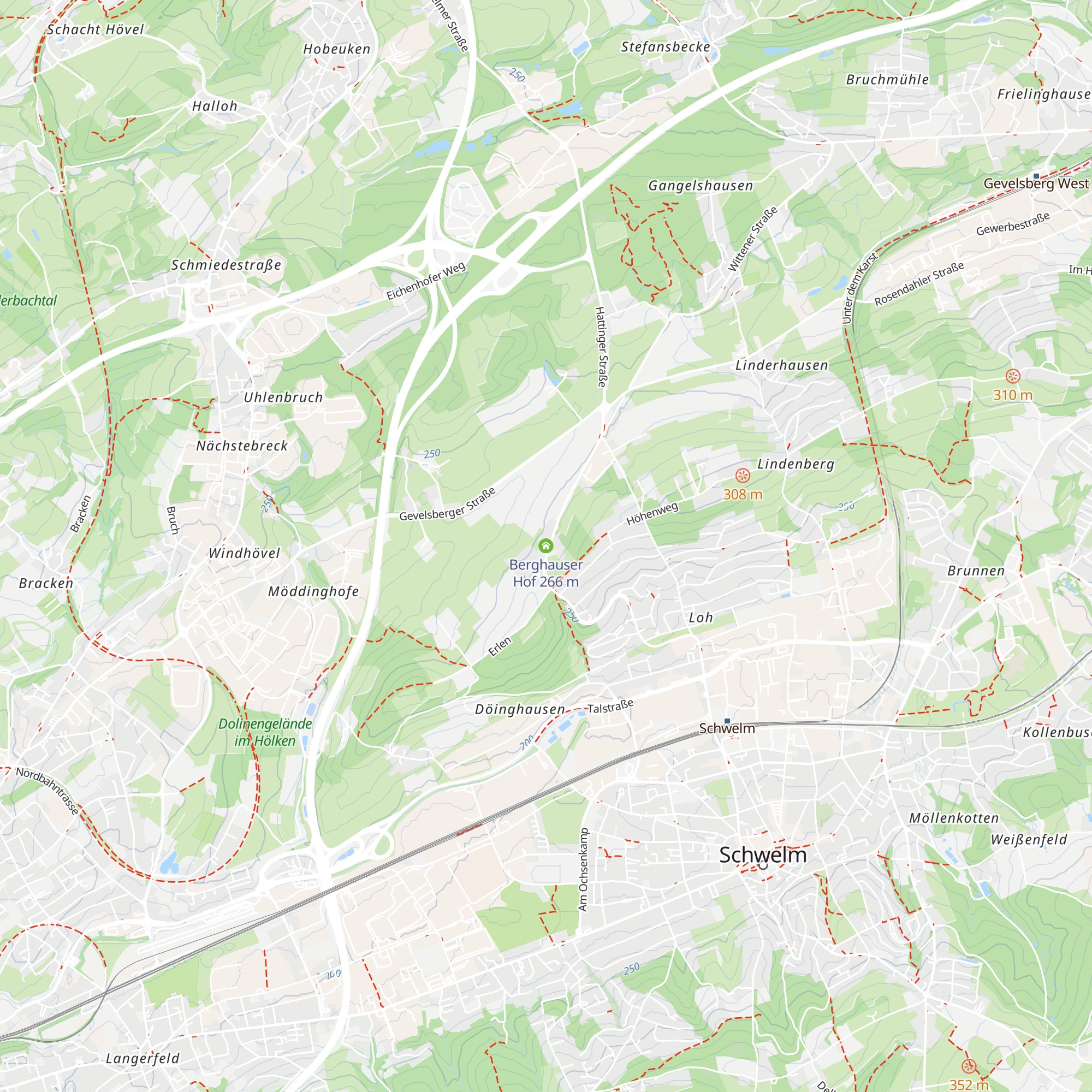 Berghauser Hof map